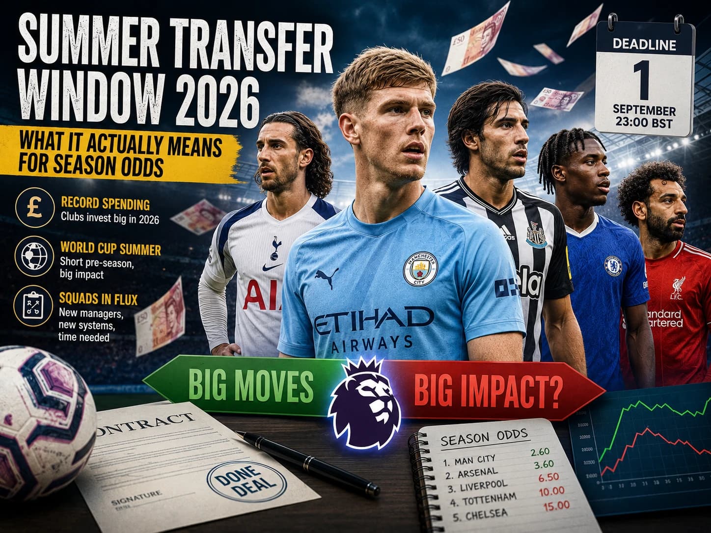 Summer Transfer Window 2026: What It Actually Means for Season Odds